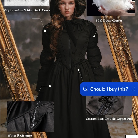 NWT Lacemade Elegant Black Women's coat - Picture 2 of 8